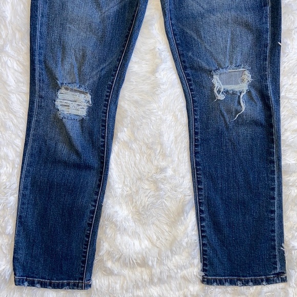 Banana Republic Premium Denim Distressed Girlfriend Blue Jeans Size 26 - Picture 5 of 10